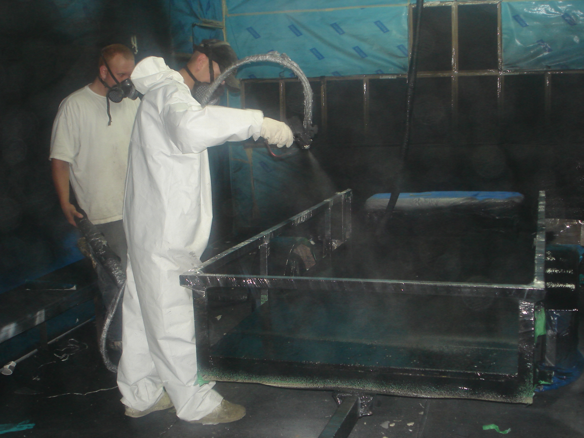 Applying foam in an industrial setting
